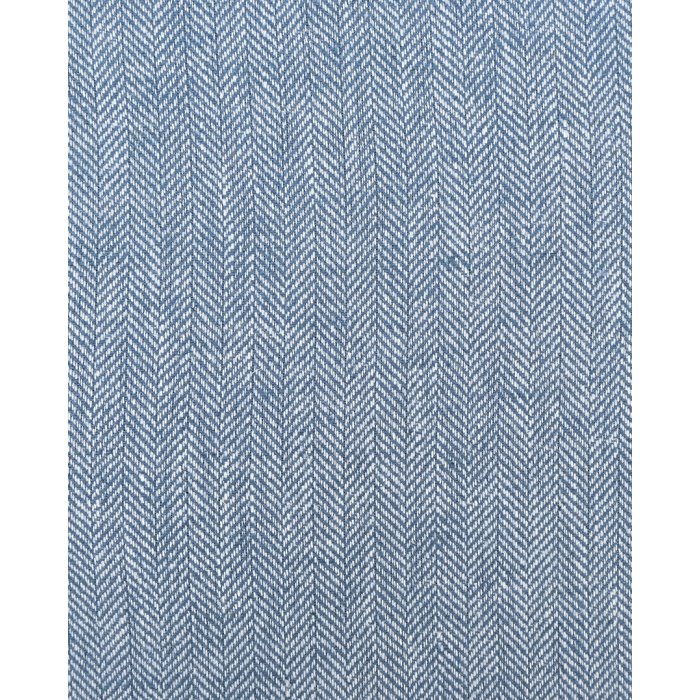 Leinen Herringbone blue