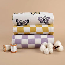 Load image into Gallery viewer, Butterfly cream / dusty lilac - Jersey - Tygdrömmar
