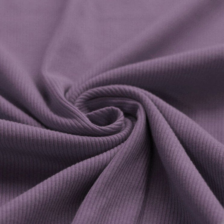 Rib Jersey dusty purple