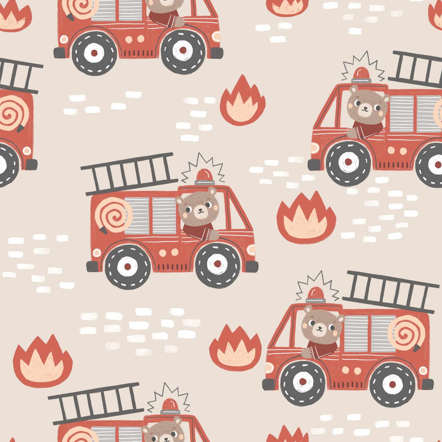 Feuerwehrbär - French Terry