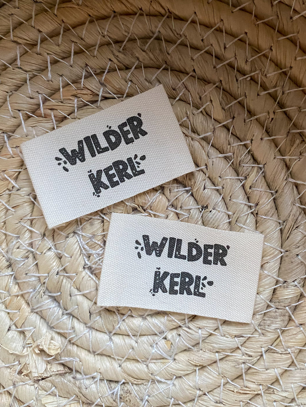 Wilder Kerl -  Baumwoll Label