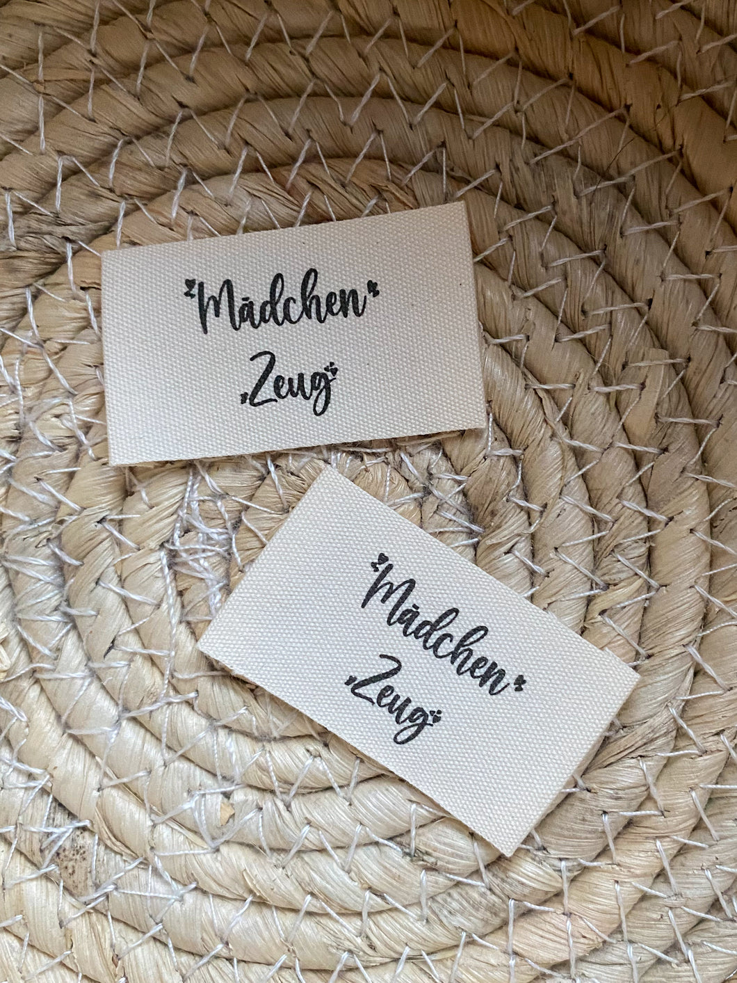 Mädchen Zeug -  Baumwoll Label