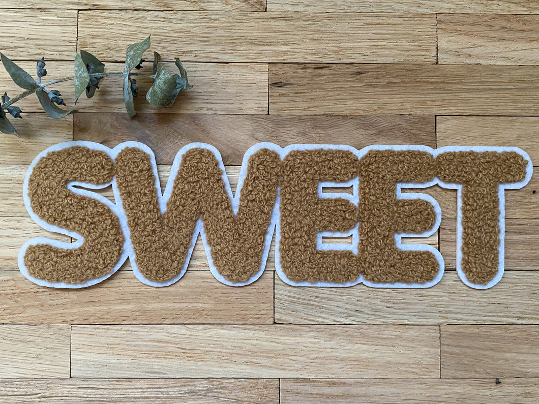 SWEET - Chenille Patch