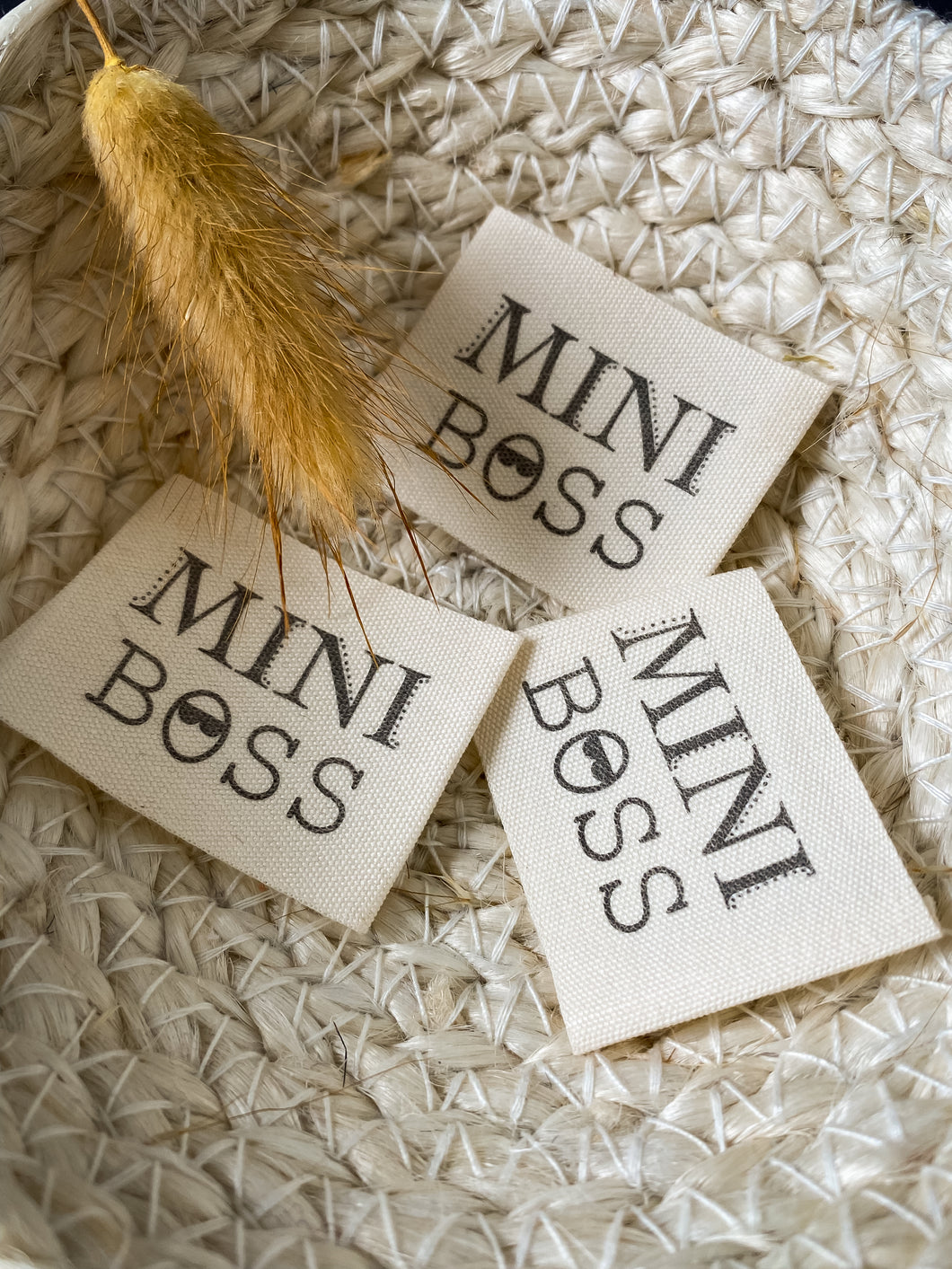 Mini Boss Baumwoll Label